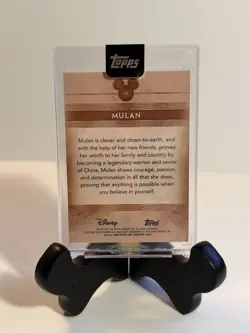 🔥🐉 MULAN /100 Bronze Chrome Encased Wave Refractor | Topps Disney Mint 2025 - Image 2