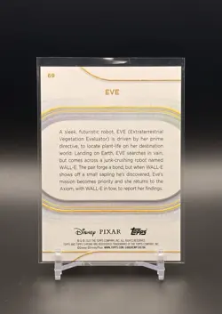 2025 Topps Chrome Disney Aqua Mini Diamond Refractor /199 Eve #69 - Image 2