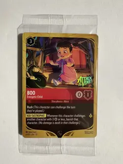 Disney Lorcana Boo Energetic Child Promo Attack Of The Vine 6/PD1 Sealed - Image 3