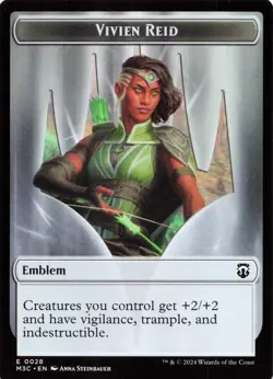 Forest Dryad (Ripple Foil) Emblem - Vivien Reid Double-Sided Token - MH3 M3C - Image 2