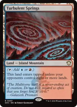 ~ Turbulent Springs ~ NM ~ Commander: Secrets of Strixhaven ~ MTG ~ - Image 1