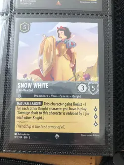 183/204 SNOW WHITE FAIR-HEARTED SHIMMERING SKIES SUPER RARE DISNEY LORCANA CARD - Image 1