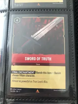136/204 SWORD OF TRUTH THE FIRST CHAPTER RARE DISNEY LORCANA CARD - Image 1