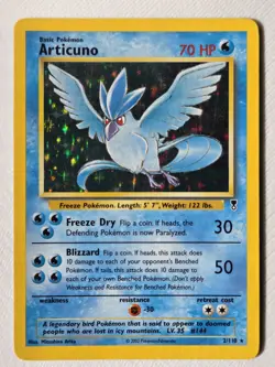 Pokemon TCG Articuno Legendary Collection Holo Card 2/110 Rare HP - Image 1