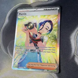 Pokemon TCG Perrin Twilight Masquerade Holo Card 220/167 Mint Condition - Image 4