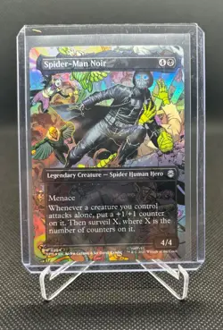 spider-man noir mtg foil card 204 - Image 1