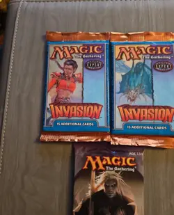 Magic The Gathering booster 3 pack Lot 1 Dark Ascension And 2 Invasion - Image 2