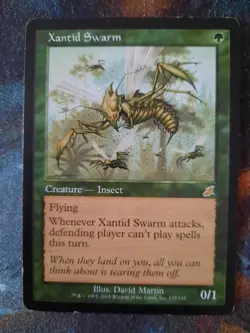 Magic the Gathering MTG - 1 x Xantid Swarm - OG Scourge Premodern - Played - Image 1