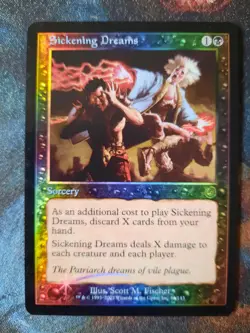 MTG Magic the Gathering - 1 x FOIL Sickening Dreams - Torment Premodern EX/NM L1 - Image 1