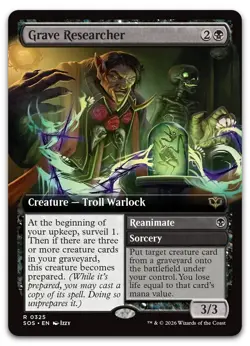 Grave Researcher (Extended Art) #325 (NM) Secrets of Strixhaven SOS Magic MTG - Image 1