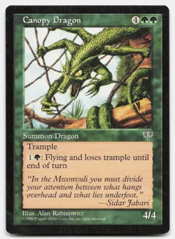 Canopy Dragon Rare Mirage Magic: The Gathering Near Mint - Image 1