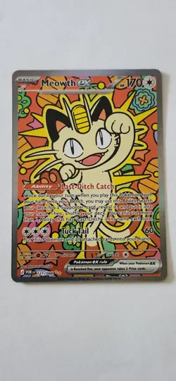 Pokemon TCG Meowth ex 121/088 Perfect Order Special Illustration Rare NM - Image 1