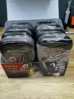 8 Pokemon Mini Tins With Display Box - Image 1