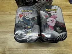 8 Pokemon Mini Tins With Display Box - Image 4