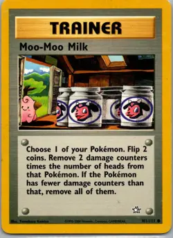 Pokemon TCG Moo-Moo Milk 101/111 Neo Genesis MP - Image 1