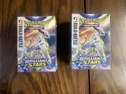 Pokemon TCG SW&SH Brilliant Stars Build and Battle Kits X2 NISB Unopened Lot - Image 1