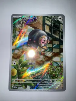 Pokemon - Lechonk 209/197 Illustration Rare Holo - SV03 Obsidian Flames - NM - Image 1