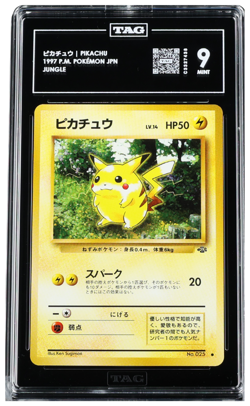 Pokemon - 1997 PIKACHU P.M. POKEMON JAPANESE #NNO JUNGLE TAG 9 - Image 1