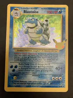 Pokemon Blastoise 2/102 Celebrations: Classic Collection Pokemon Holo NM - Image 1