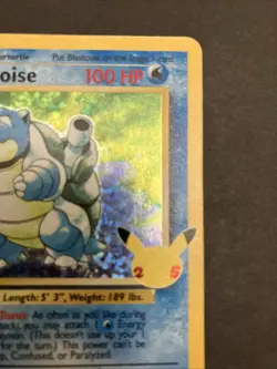 Pokemon Blastoise 2/102 Celebrations: Classic Collection Pokemon Holo NM - Image 3