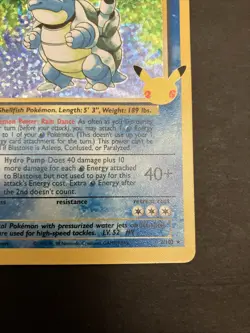 Pokemon Blastoise 2/102 Celebrations: Classic Collection Pokemon Holo NM - Image 4