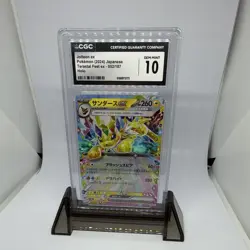 Pokemon Jolteon ex CGC 10 052/187 Sv8a Terastal Fest ex JP Double Rare Holo - Image 1