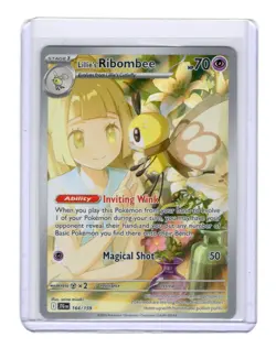 Lillie's Ribombee 164/159 Illustration Rare Journey Together Pokemon Holo NM - Image 1