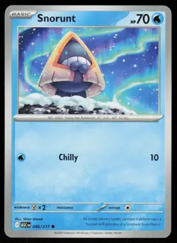 Snorunt 046/217 Common Ascended Heroes Pokemon Near Mint - Image 1