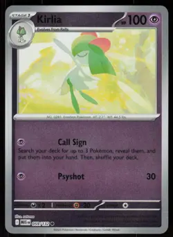 Kirlia 059/132 Common Mega Evolution Pokemon Reverse Holo Near Mint - Image 1