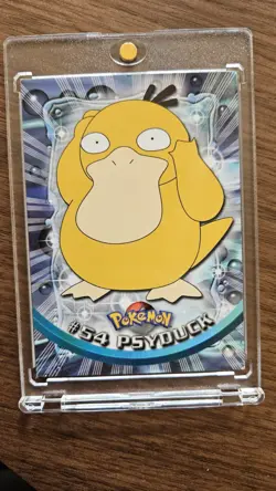 1999 Topps Pokemon TV Animation Series 1 Psyduck #54 Black Logo Non Holo - Image 3