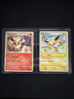 Pokemon TCG Flareon #26 Jolteon #28 HGSS Undaunted LP/NM - Image 3