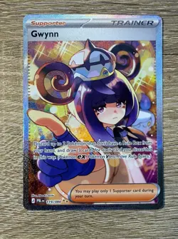 Gwynn 119/084 Pokemon Pitch Black Holo SIR Illustration Rare NM-MINT - Image 1