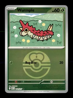 Wurmple (Love Ball) 011/217 Common Ascended Heroes Pokemon Reverse Holo NM - Image 1