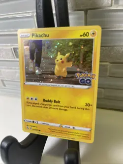 Pokemon TCG Pikachu 027/078 Pokemon GO Cosmos Holo English 2022 - Image 2