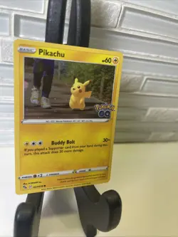 Pokemon TCG Pikachu 027/078 Pokemon GO Cosmos Holo English 2022 - Image 3