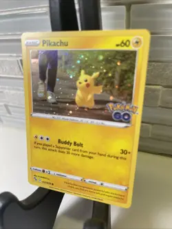 Pokemon TCG Pikachu 027/078 Pokemon GO Cosmos Holo English 2022 - Image 4