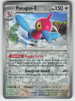 Porygon-Z Reverse Holo SV04: Paradox Rift 144/182 Rare NM Pokemon - Image 1