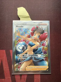 Pokemon TCG Phoebe Sword & Shield Battle Styles 161/163 Holo Full Art - Image 1