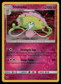 Shiinotic 98/147 Rare Burning Shadows Pokemon Reverse Holo Lightly Played - Image 1