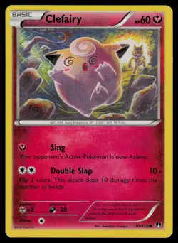 Clefairy 81/122 Common BREAKpoint Pokemon Lightly Played - Image 1