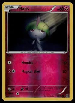 Ralts 100/162 Common BREAKthrough Pokemon Reverse Holo Lightly Played - Image 1