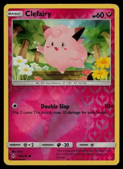 Clefairy 132/214 Common Unbroken Bonds Pokemon Reverse Holo Lightly Played - Image 1