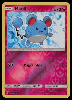 Marill 135/214 Common Lost Thunder Pokemon Reverse Holo Lightly Played - Image 1