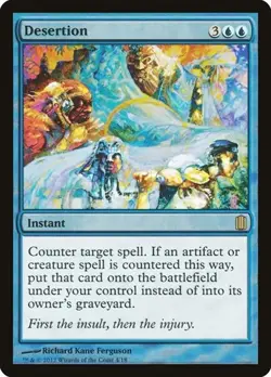 Desertion - Foil Commander's Arsenal MP MTG - Image 1