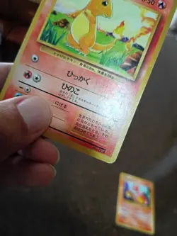 Pokemon JAPANESE Charmander Charmeleon NO RARITY BASE Basic Set 2 Card RARE DMG - Image 5