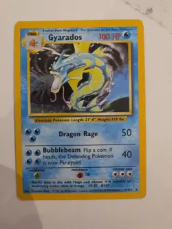 Pokemon Gyarados Holo Card 6/102 Base Set Unlimited Rare - Image 1