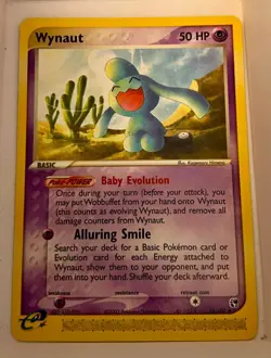 POKEMON SANDSTORM WYNAUT NON HOLO CARD 54/100 LP - Image 1