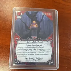 Shrine of the Moirai Beta Card Promo Arkham Horror Arkham Nights 2019 - Image 1