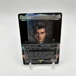 Zack Fair MTG Promo Foil Final Fantasy VII P-0001 Illustrated By Tetsuya Nomura - Image 3