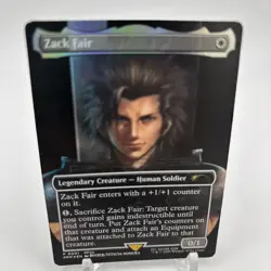 Zack Fair MTG Promo Foil Final Fantasy VII P-0001 Illustrated By Tetsuya Nomura - Image 4